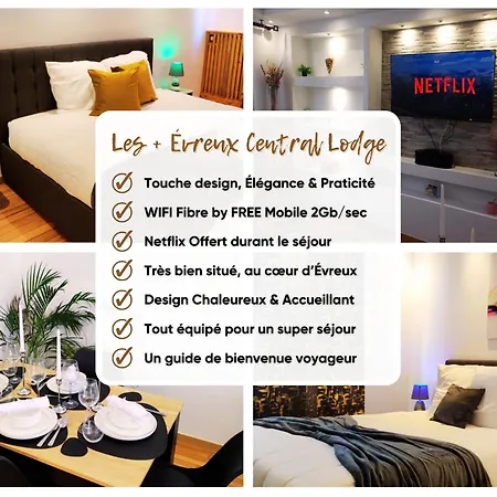 - Netflix - Wifi Fibre - Proche Gare Sncf&centre-ville Évreux